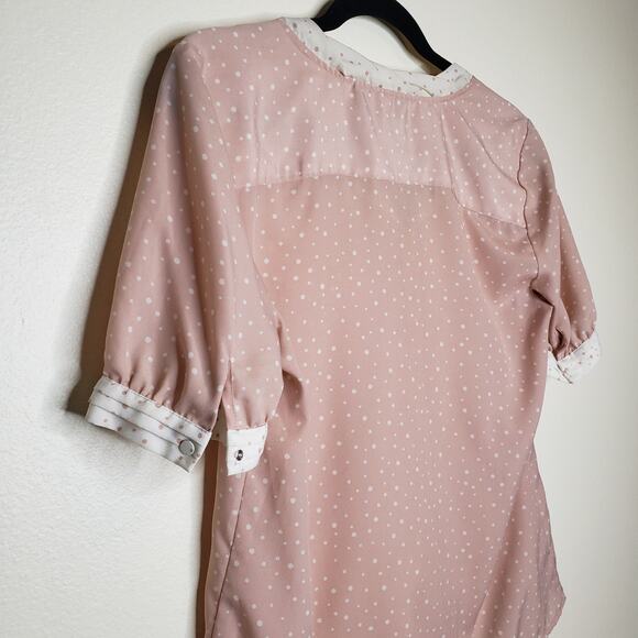 Jason Wu| Pink Polka Dot Blouse - Picture 4 of 11